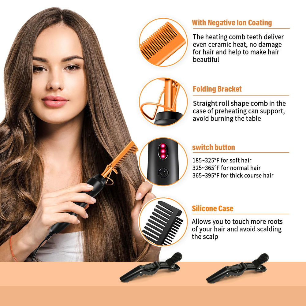 Shiyalan accessoires coiffure perruque: brosse et pins pour styling rapide