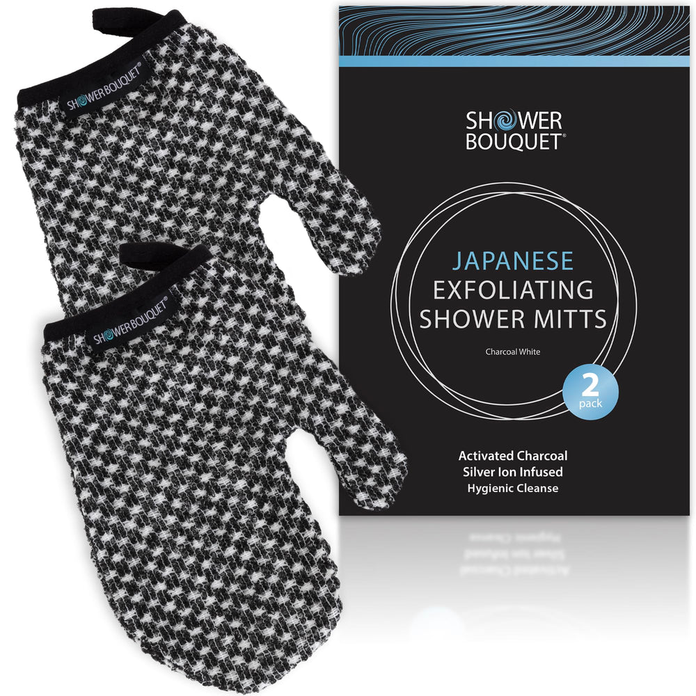 Gant exfoliant Shower Bouquet hygiène durable, sans odeur après douche.