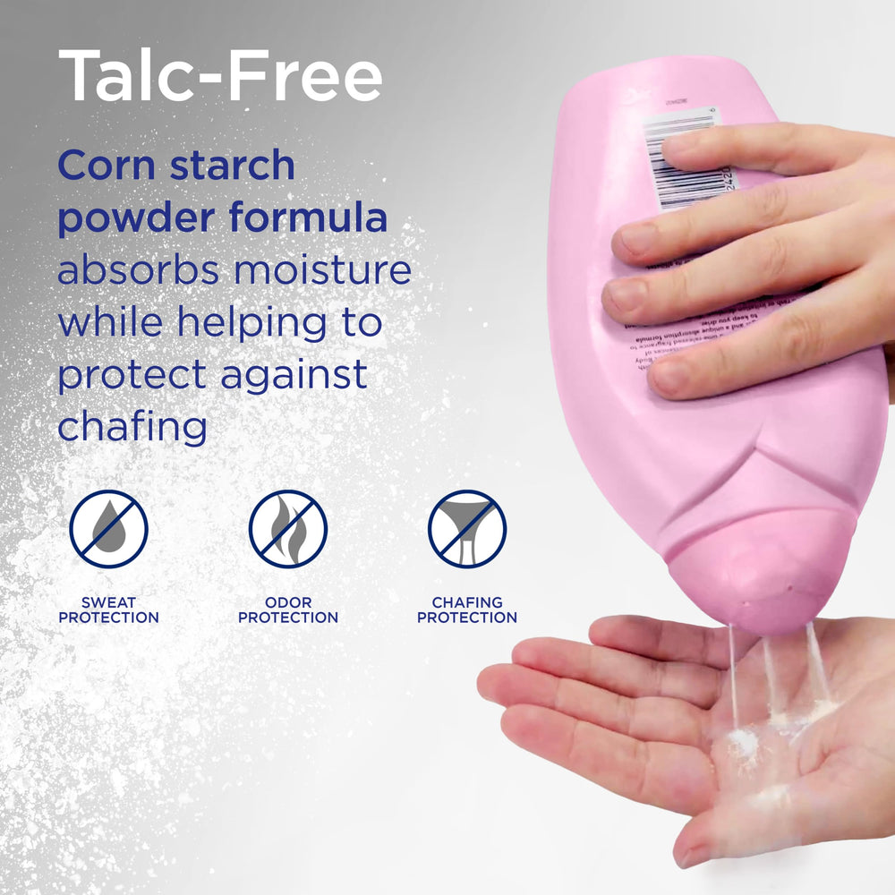 Shower To Shower Application manuelle pour une sensation de fraîcheur prolongée.