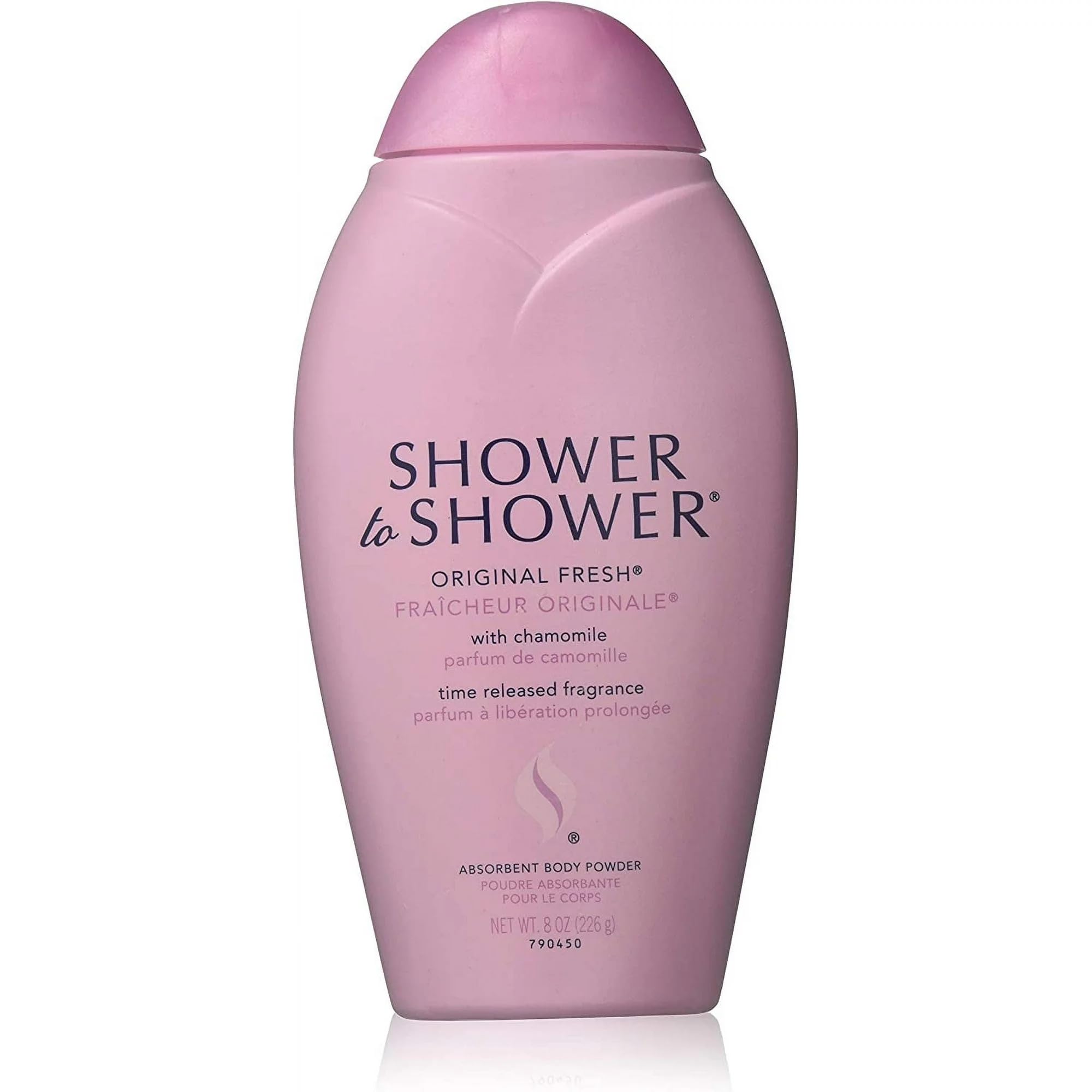 Poudre Shower To Shower Original Frais pour le corps, emballage pratique.