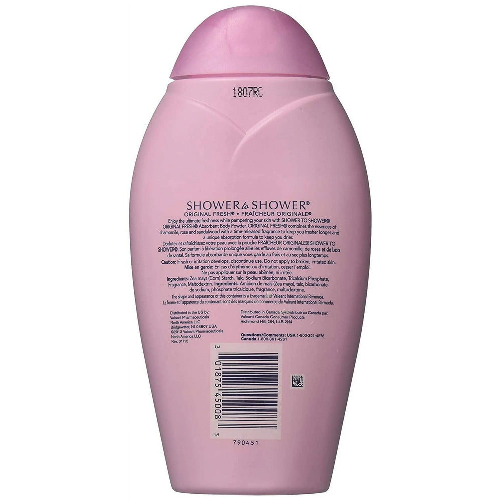 Poudre Shower To Shower Original Frais, texture légère et absorption efficace.