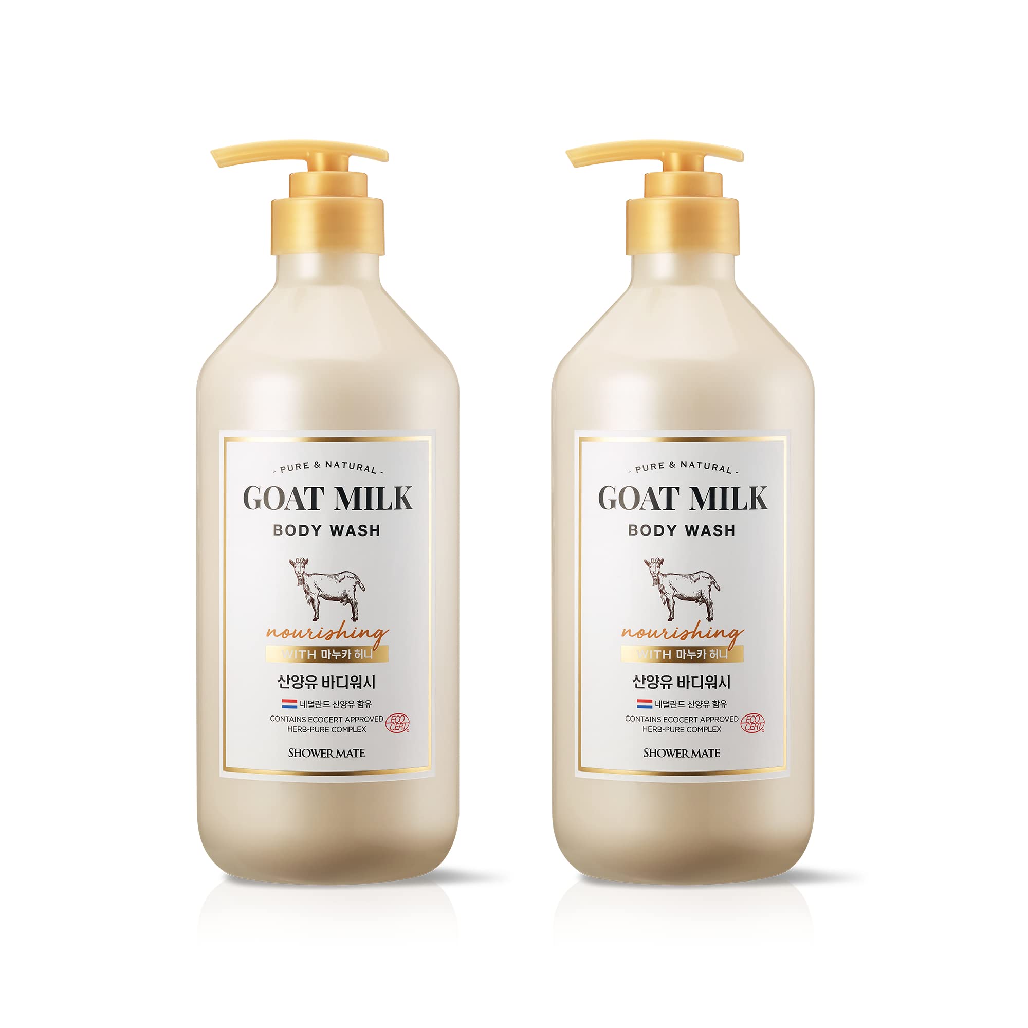 SHOWERMATE bouteille-lait-chevre-manuka-miel : hydratation en profondeur pour la peau