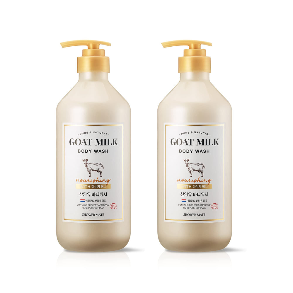 SHOWERMATE bouteille-lait-chevre-manuka-miel : hydratation en profondeur pour la peau