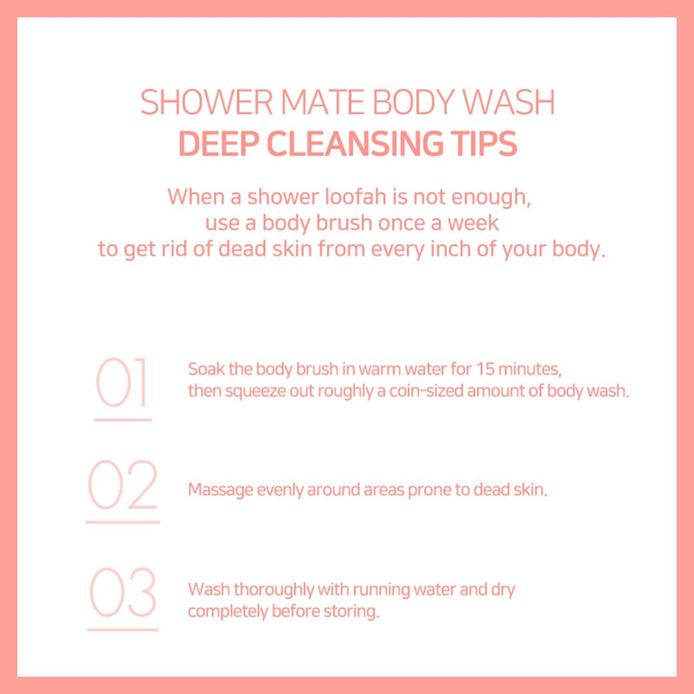 SHOWERMATE Gel Douche Pêche – texture légère qui rince facilement.