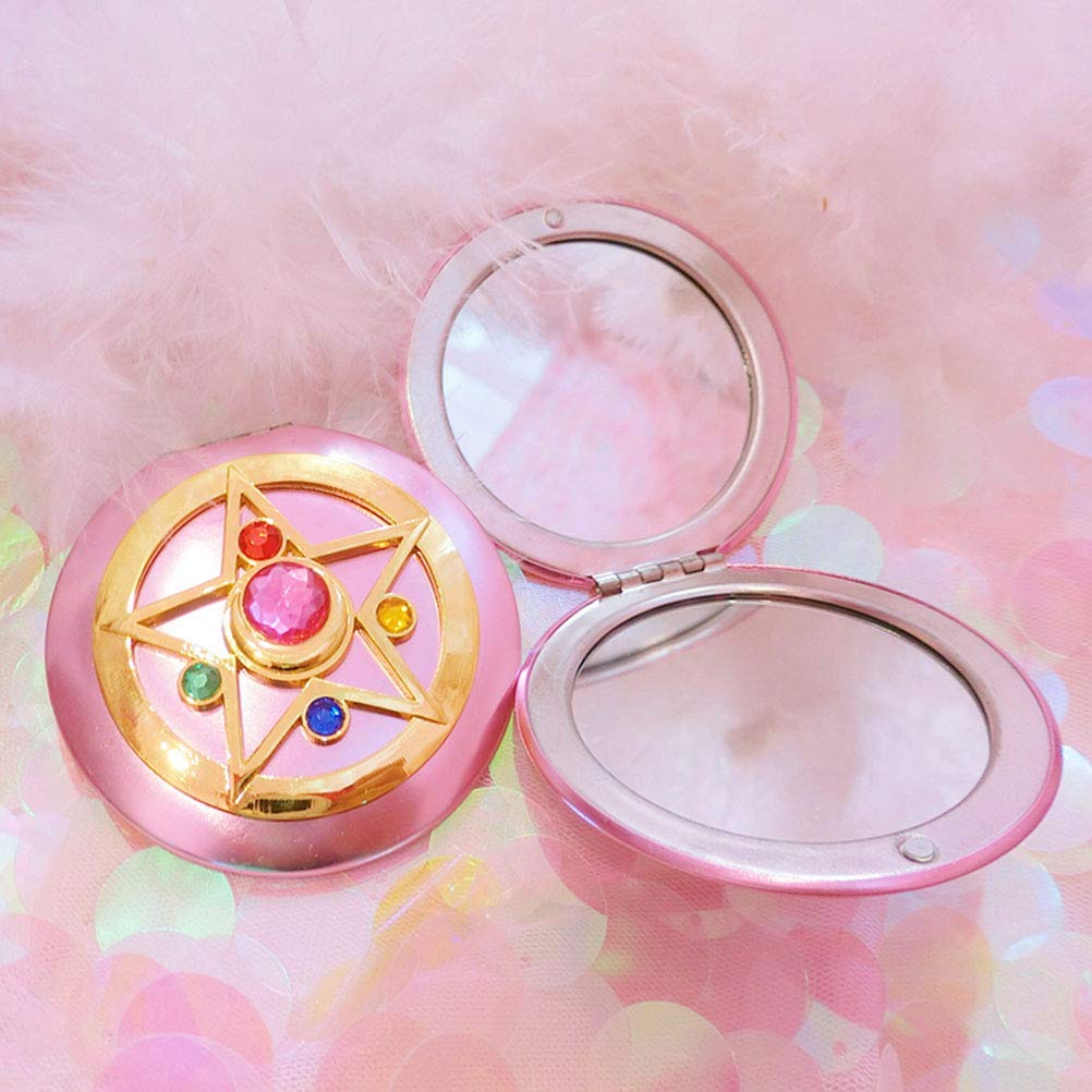 SHOWLOUE Miroir compact ouvert: retouches rapides en déplacement.