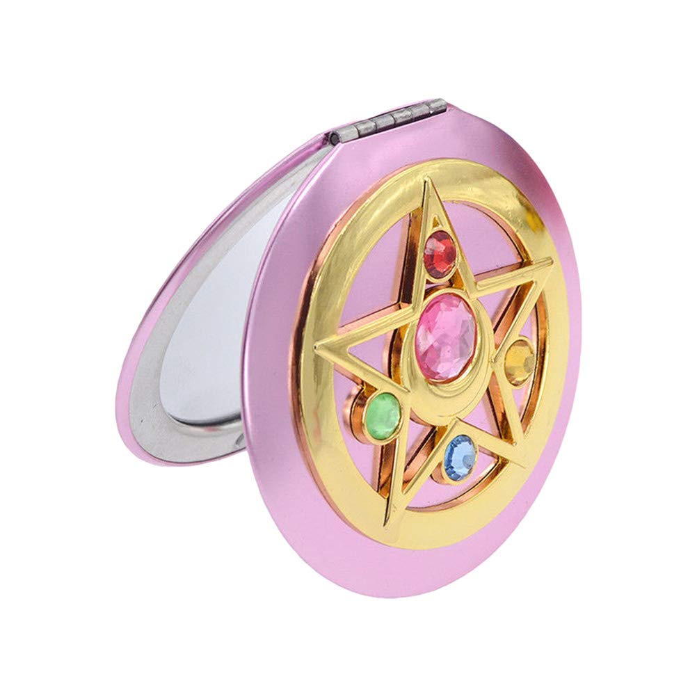 SHOWLOUE Miroir compact poche: pratique et léger pour vos retouches.