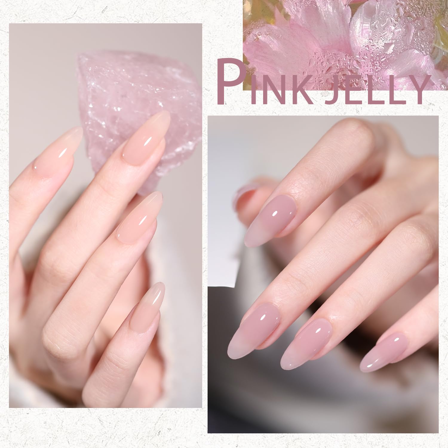 SHOYUM Jelly Nude Gel – palette de 10 teintes nude pour nail art