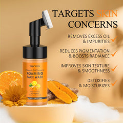 SHVYOG formule antioxydante au curcuma et vitamine C pour teint lumineux.