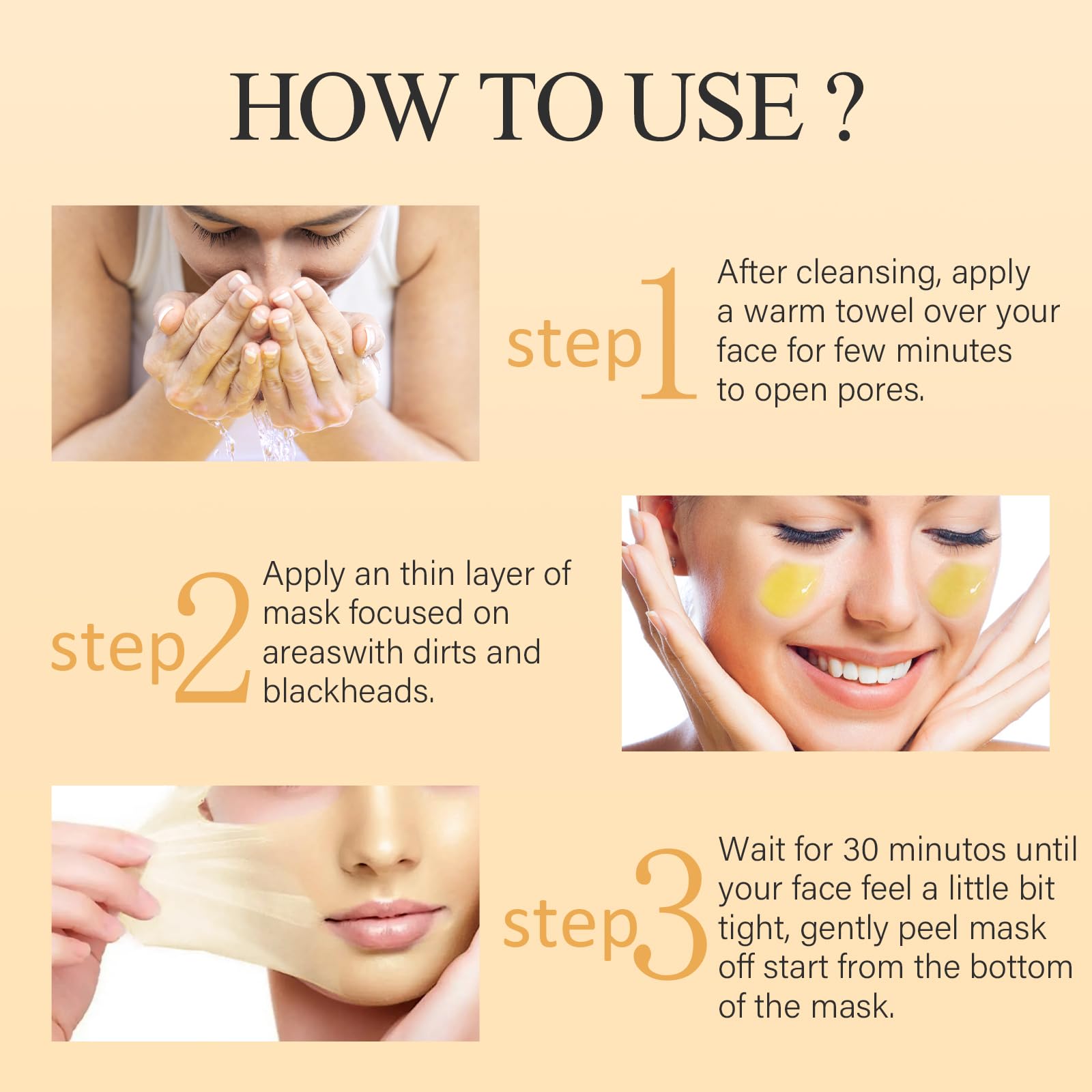 SHVYOG Masque Peel Application facile pour routine sans effort