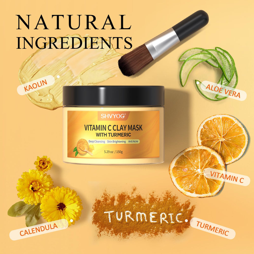 SHVYOG masque visage application crèmeuse facile pour peau saine