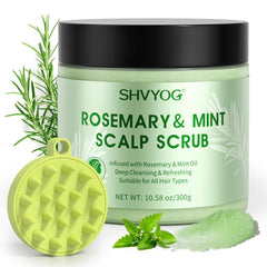 SHVYOG Scrub Cuir Chevelu Romarin: exfolie en douceur et laisse le cuir chevelu propre et nourri.