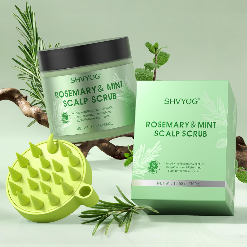 SHVYOG Scrub Texture Riche: facile à appliquer et rince sans résidu gras.