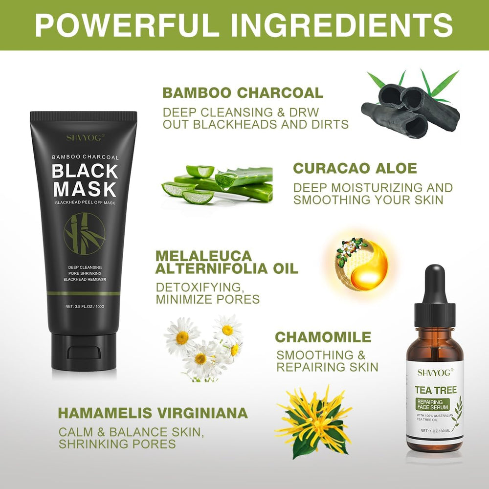 Sérum Tea Tree SHVYOG apaisant et réparateur après le masque.