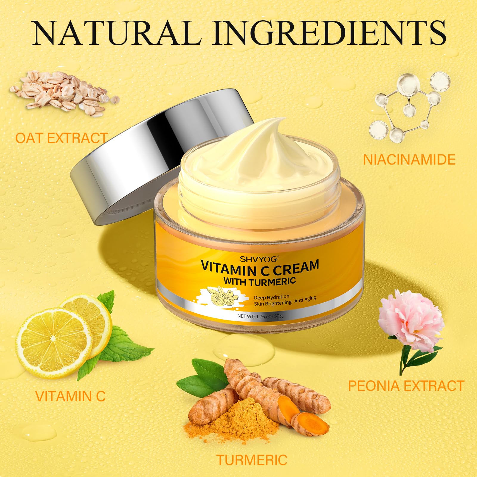 Texture veloutée de la crème SHVYOG prêt à être absorbée rapidement.