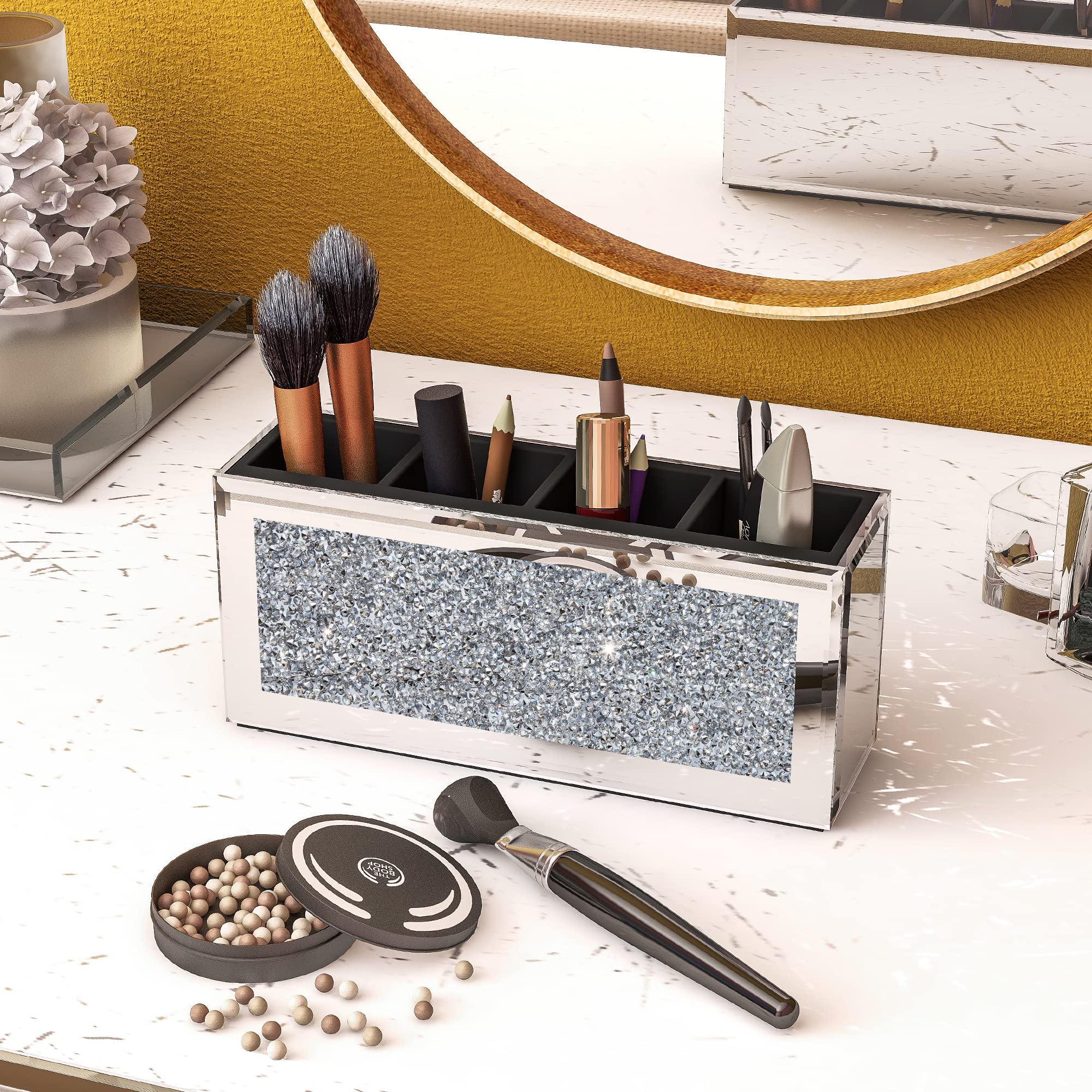 SHYFOY miroir frontal reflétant la lumière pour vanité chic