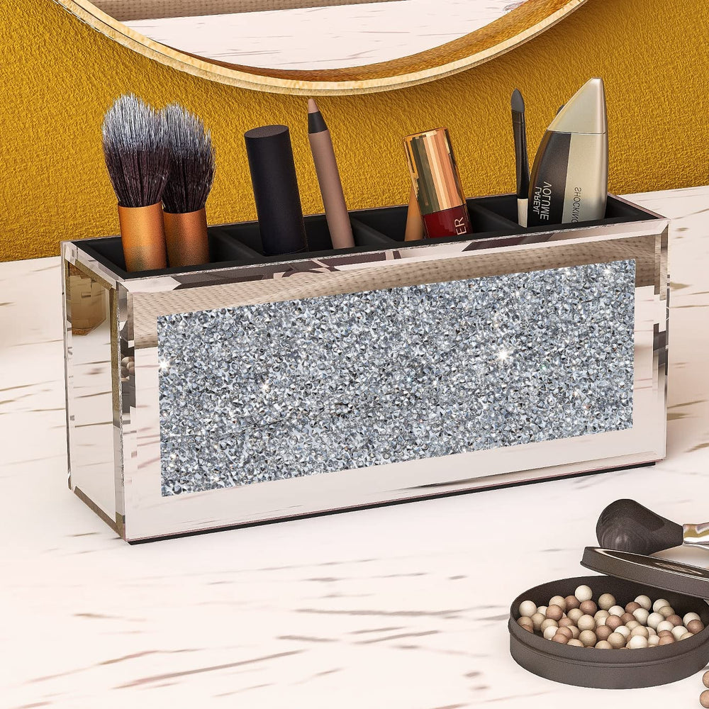 SHYFOY organiseur pinceaux avec diamants, rangement élégant et pratique