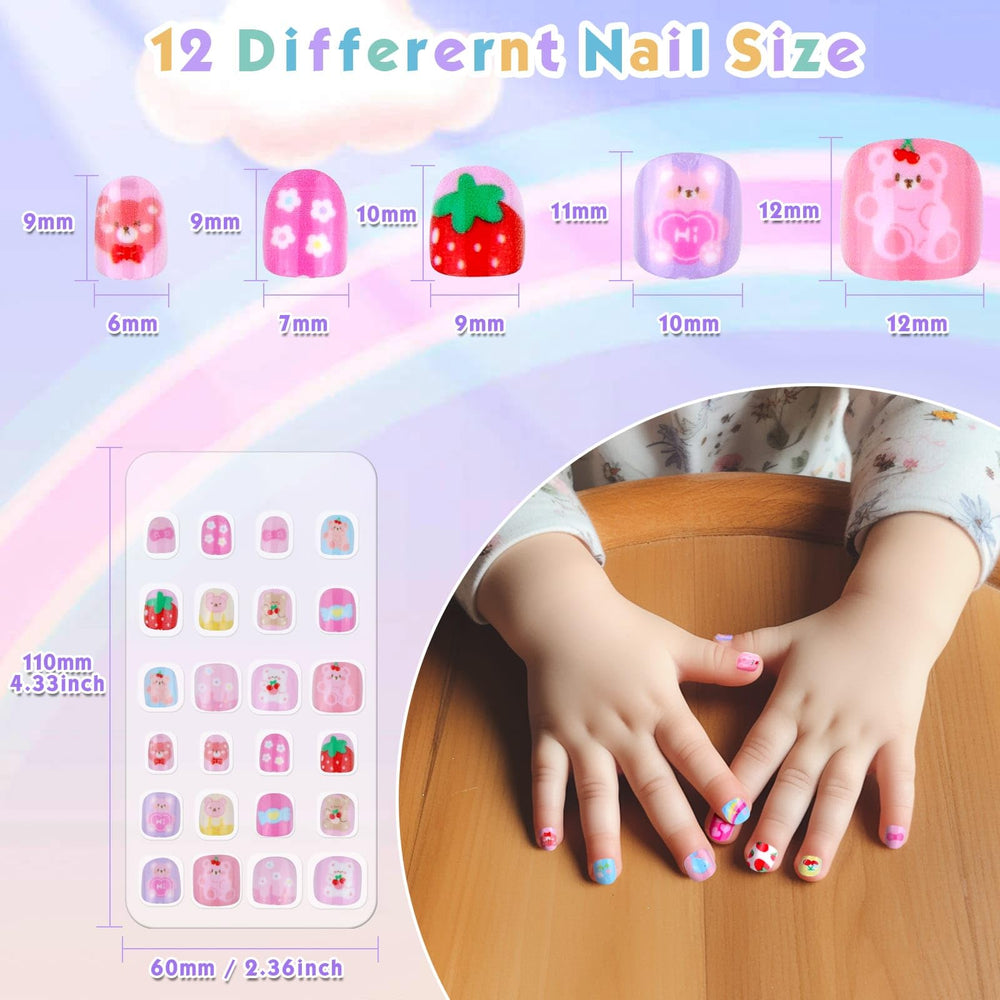 Shynek ensemble de 12 tailles d’ongles pour enfants, ajustement facile.