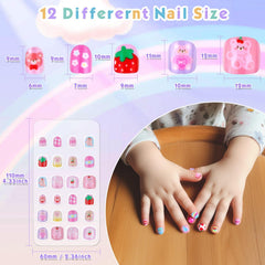 Shynek ensemble de 12 tailles d’ongles pour enfants, ajustement facile.