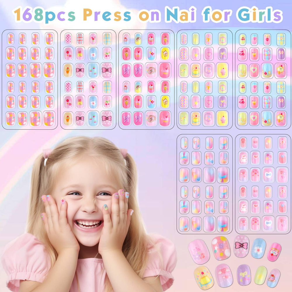 Shynek Kids ongles enfant coloris vifs pour déco ludique