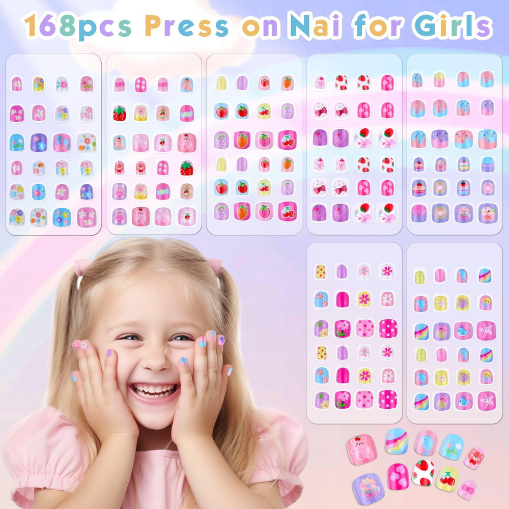 Shynek ongles pré-collés pour enfants, application rapide et sûre.