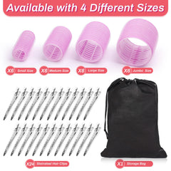 Pinces Shynek 24, violet, pour fixer les rouleaux en place.
