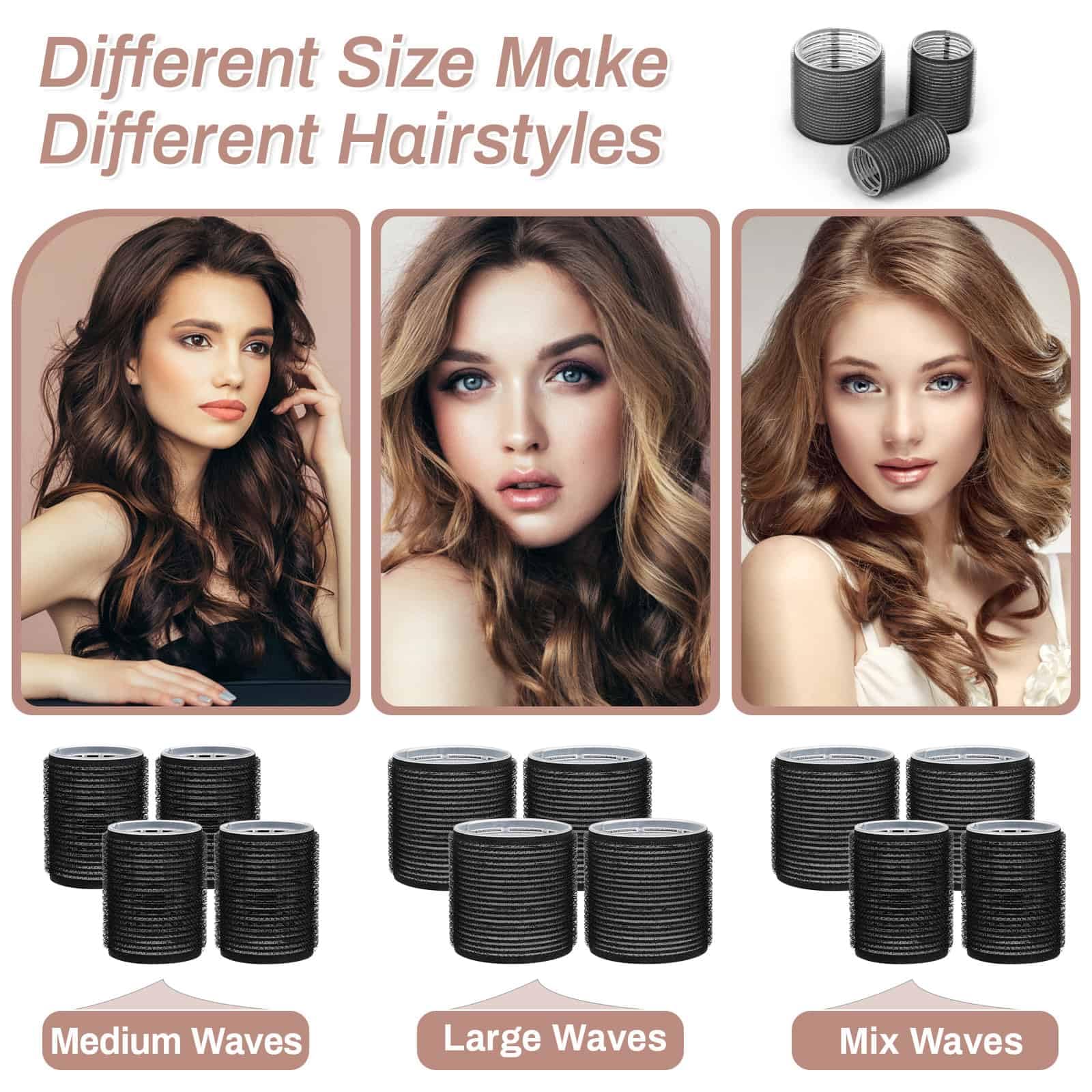 Utilisation à domicile simple pour cheveux longs à moyens sans chaleur.