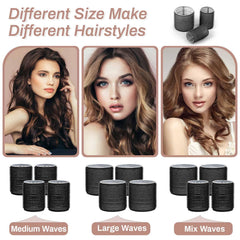 Utilisation à domicile simple pour cheveux longs à moyens sans chaleur.