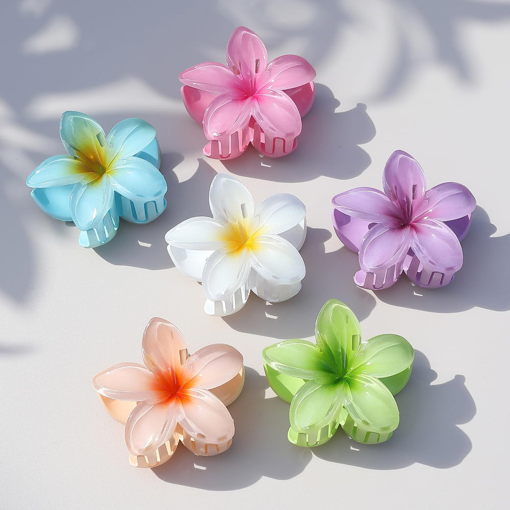 Sisiaipu broches Plumeria—idéal pour cheveux épais ou fins.