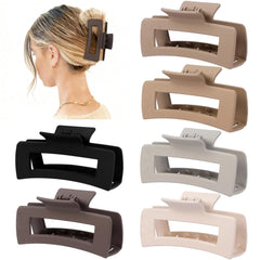 Pinces-cheveux rectangle blanc Sisiaipu, style discret et pratique.