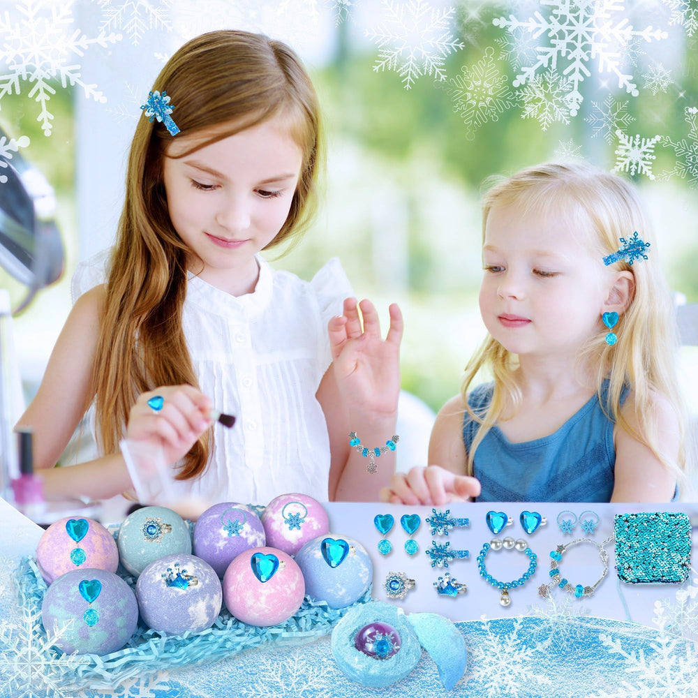 Siawoy coffret-bombes-bain-cadeau-filles : présentation prête à offrir.
