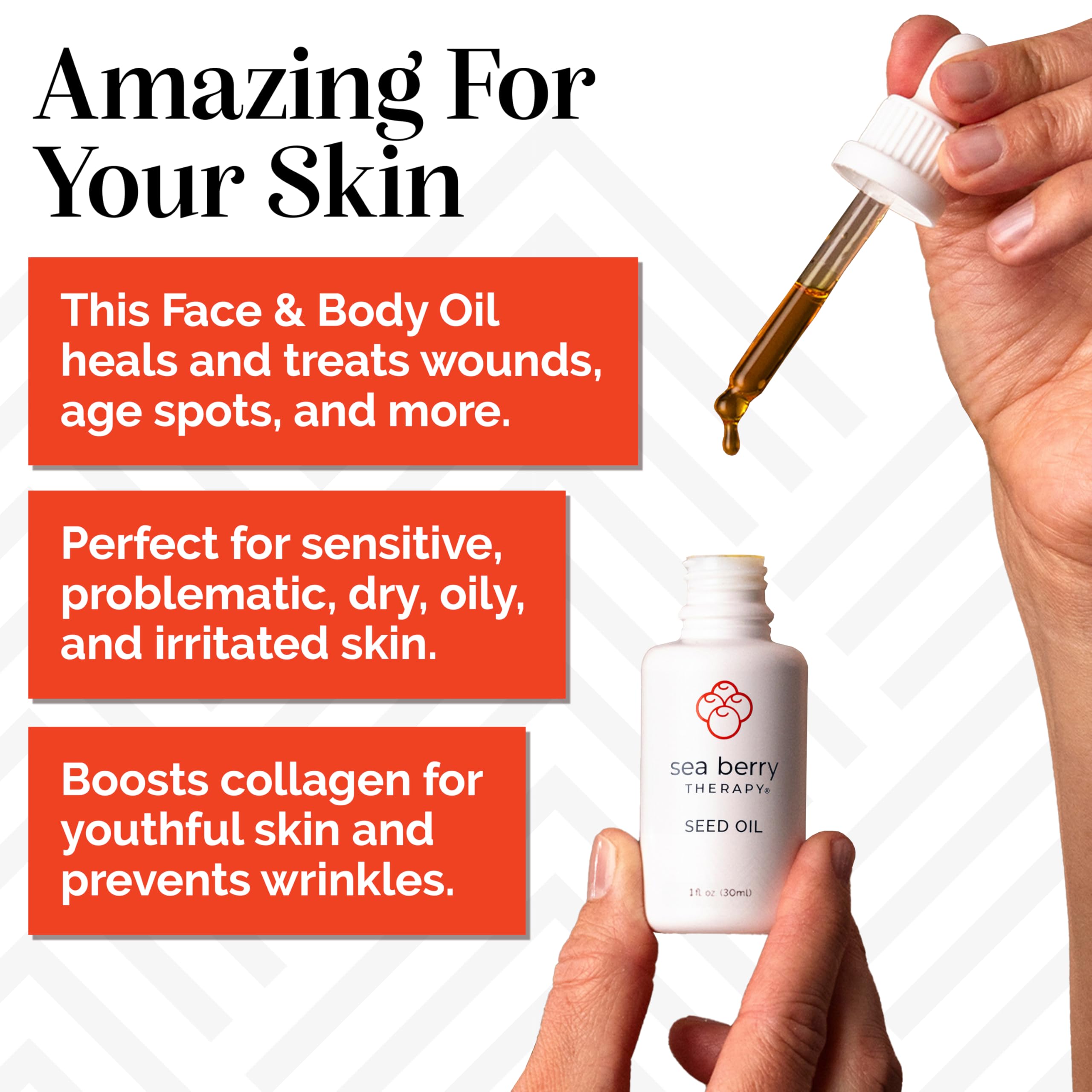 Sibu huile d'argousier, massage visage, texture légère pour peau sensible.