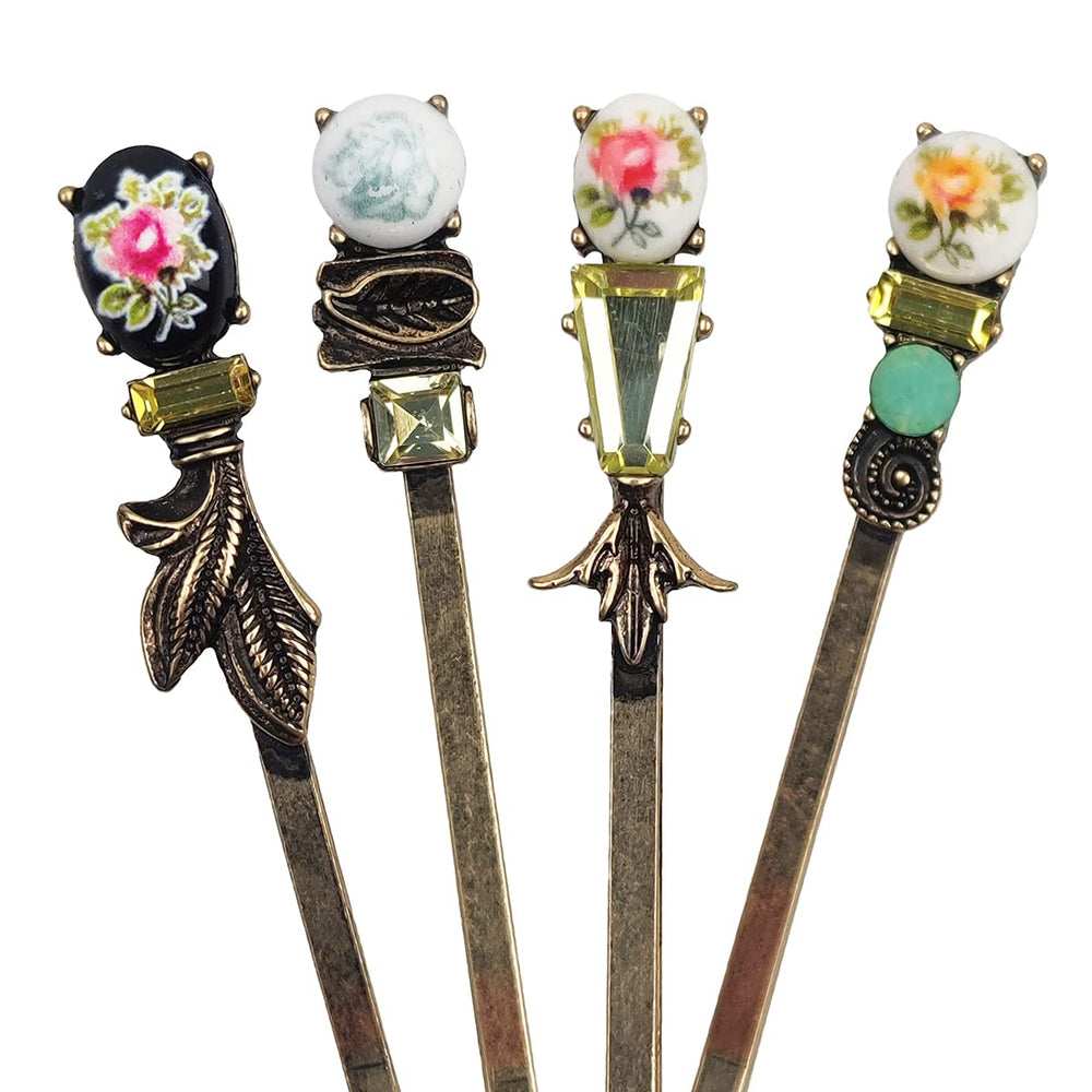 Barrette métallique vintage SICOPEE, allure élégante pour toutes les tenues.