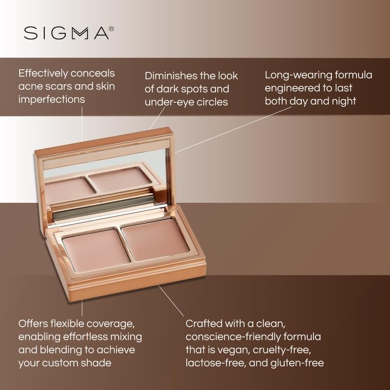 Teintes-mixables Sigma Beauty Spectrum: ajustement précis pour une teinte personnalisée.