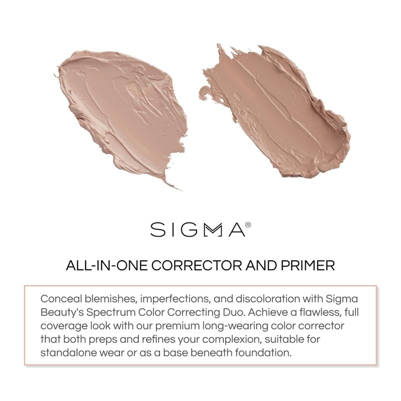 Texture-creme Sigma Beauty Spectrum: application douce et couvrante pour imperfections.