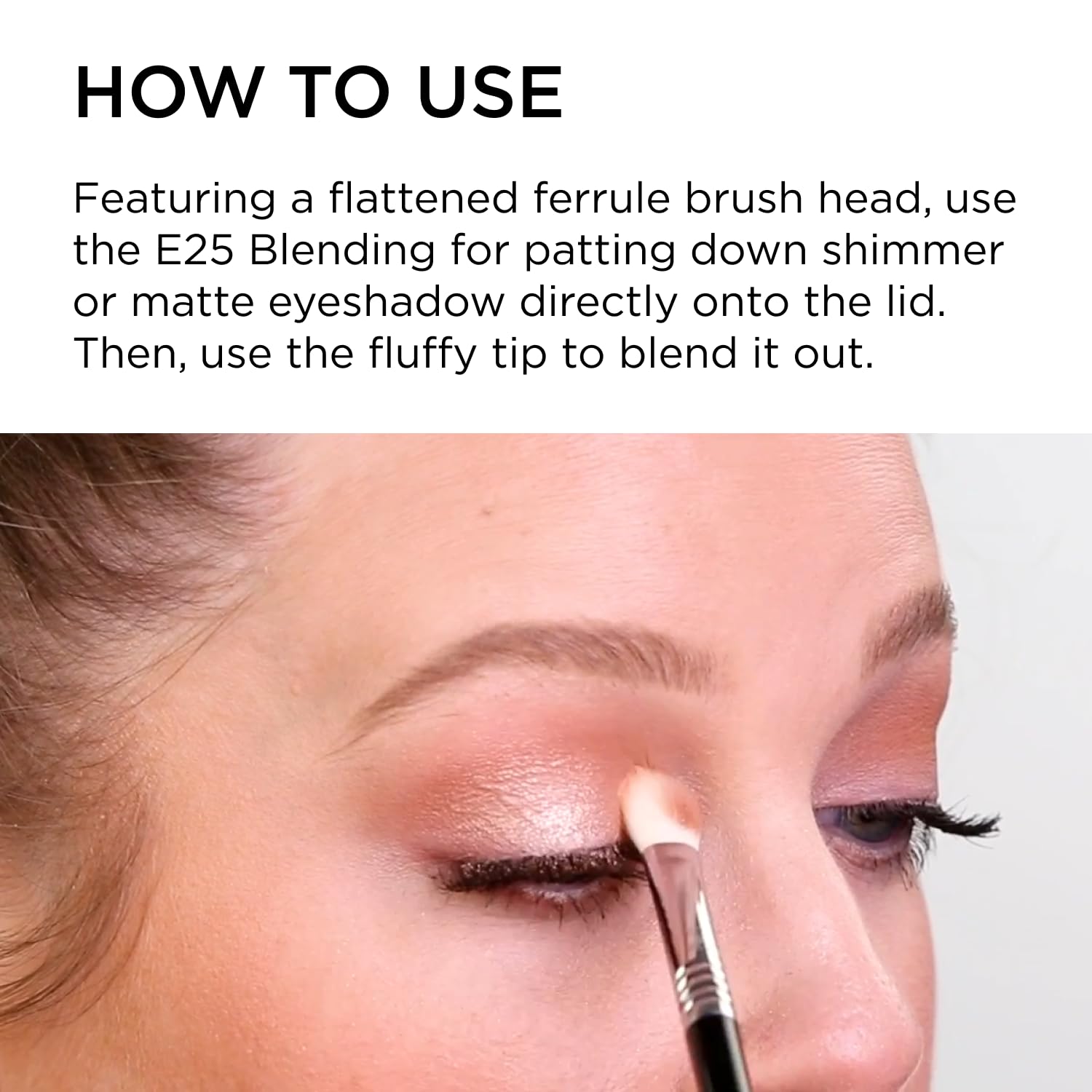 Sigma Beauty E25 fibres synthétiques douces, outil végan et sans cruauté.