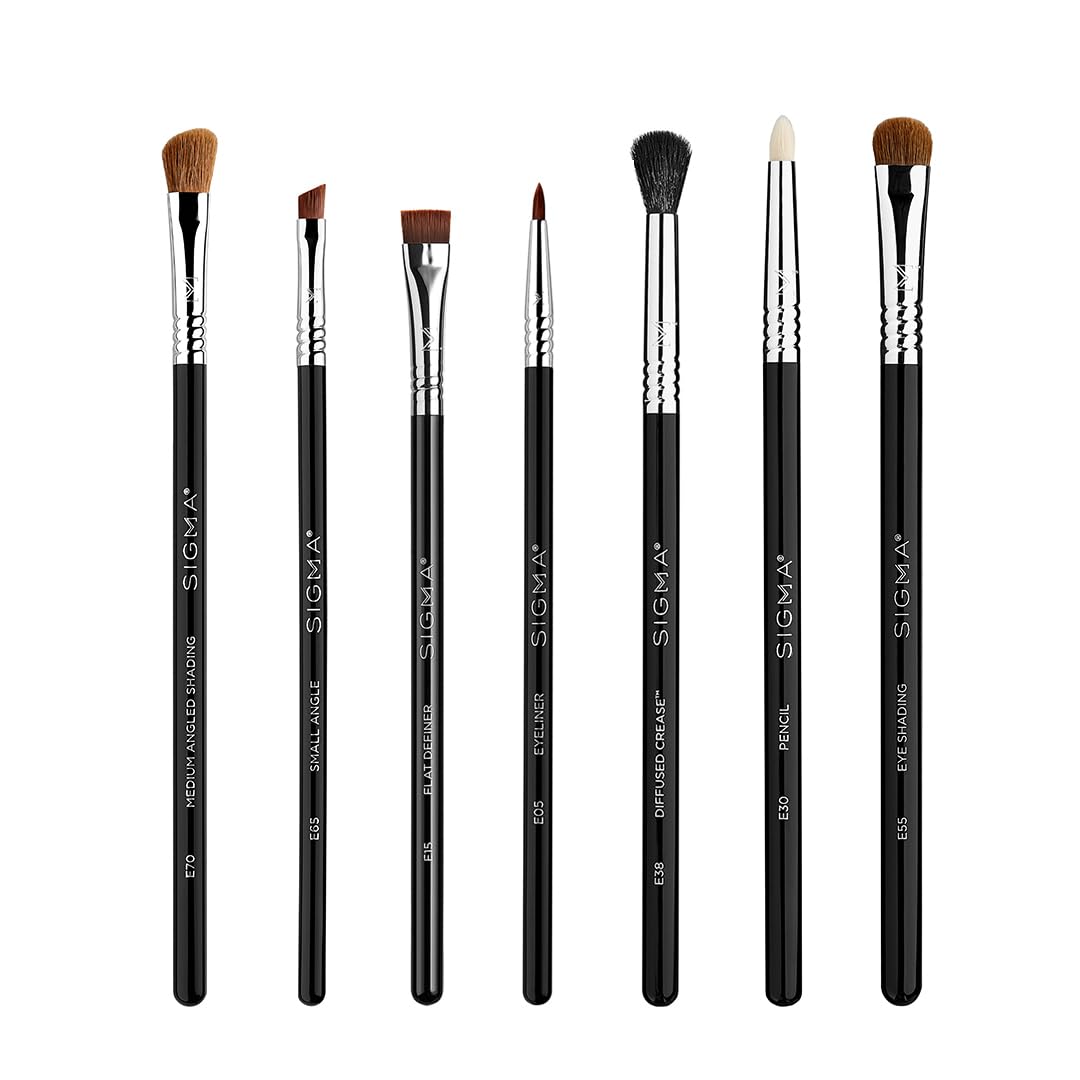 Sigma Beauty Basic Eye Makeup Brush Set, pinceau E30 crayon pour précision au ras des cils.