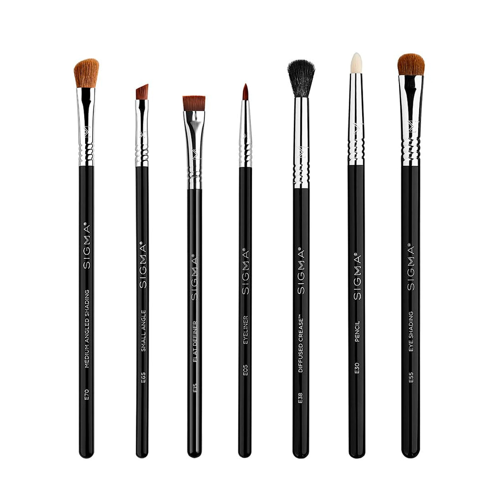 Sigma Beauty Basic Eye Makeup Brush Set, pinceau E30 crayon pour précision au ras des cils.