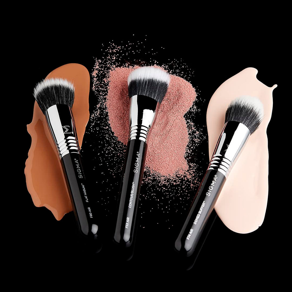 Pinceau F53 Sigma Beauty, nettoyage facile avec SigMagic Brushampoo.