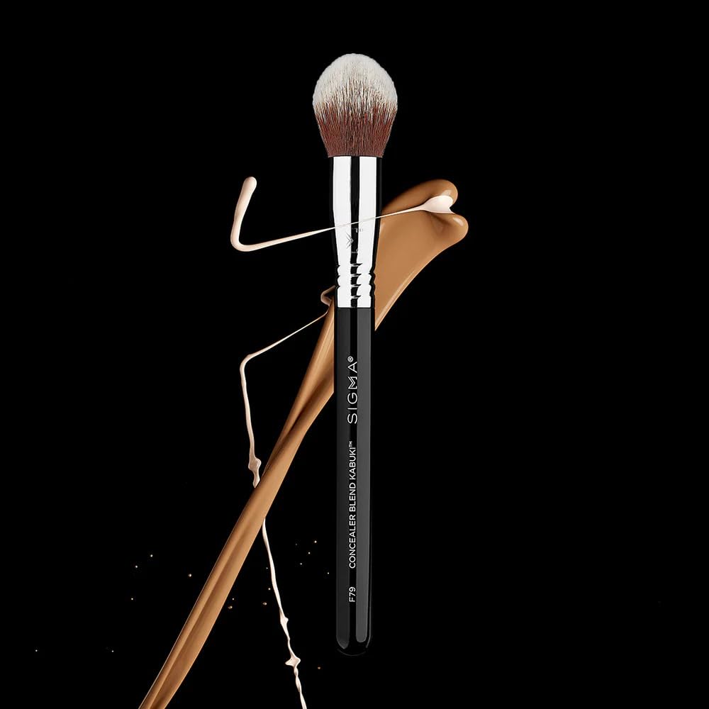Sigma Beauty F85 Airbrush Kabuki manche en métal plat pour une prise en main durable
