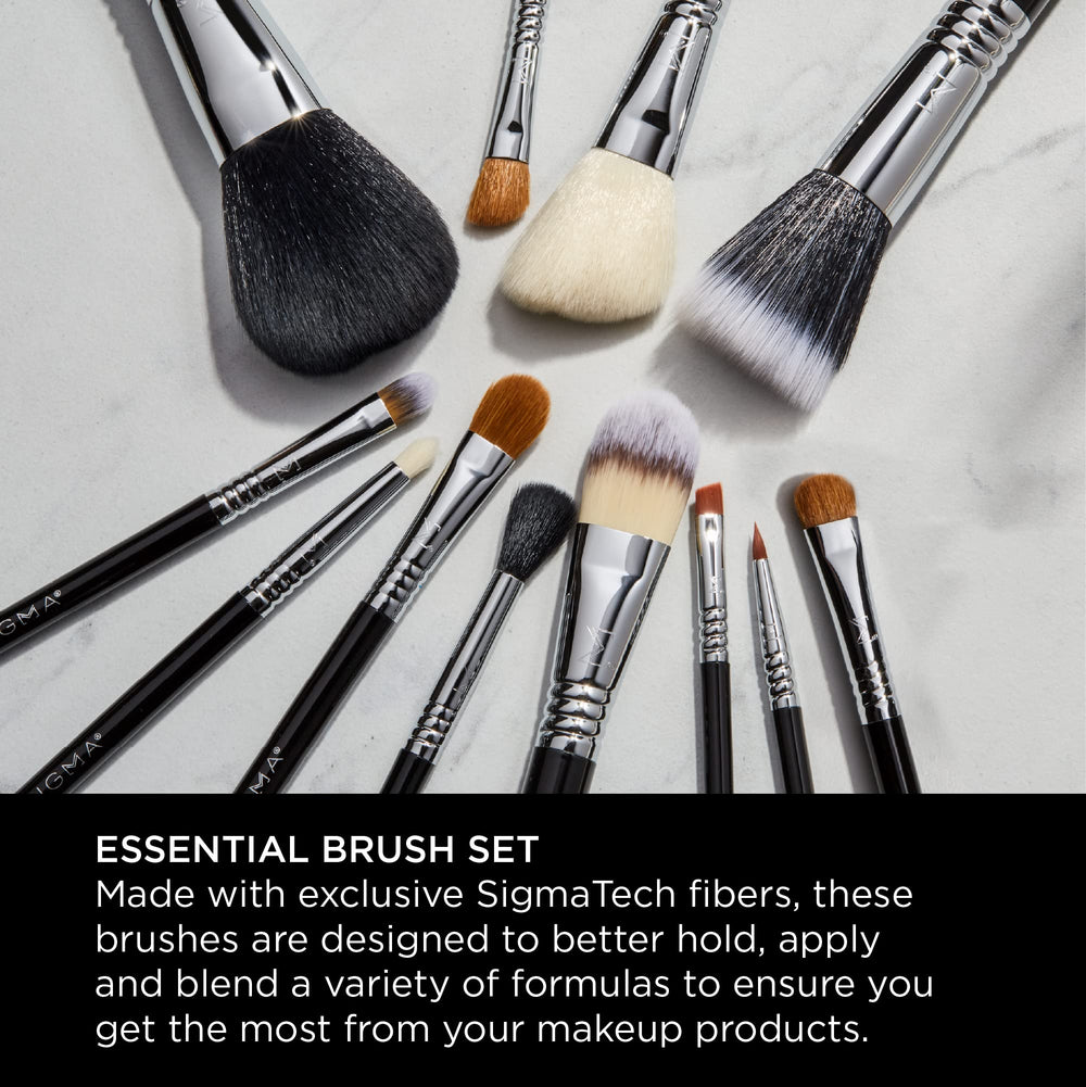 Kit professionnel 12 pinceaux pour visage et yeux, polyvalence quotidienne.