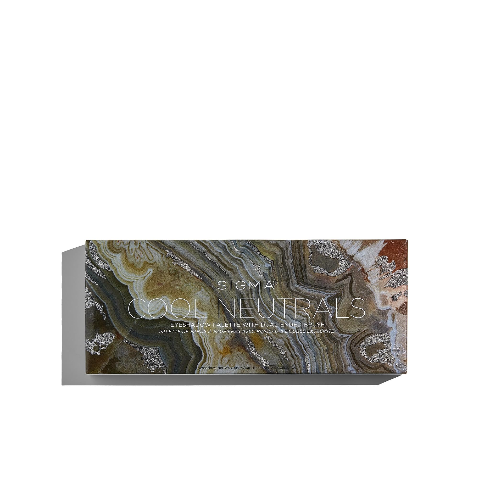Palette Sigma Beauty Cool Neutrals avec 14 ombres froides pour regards subtils.