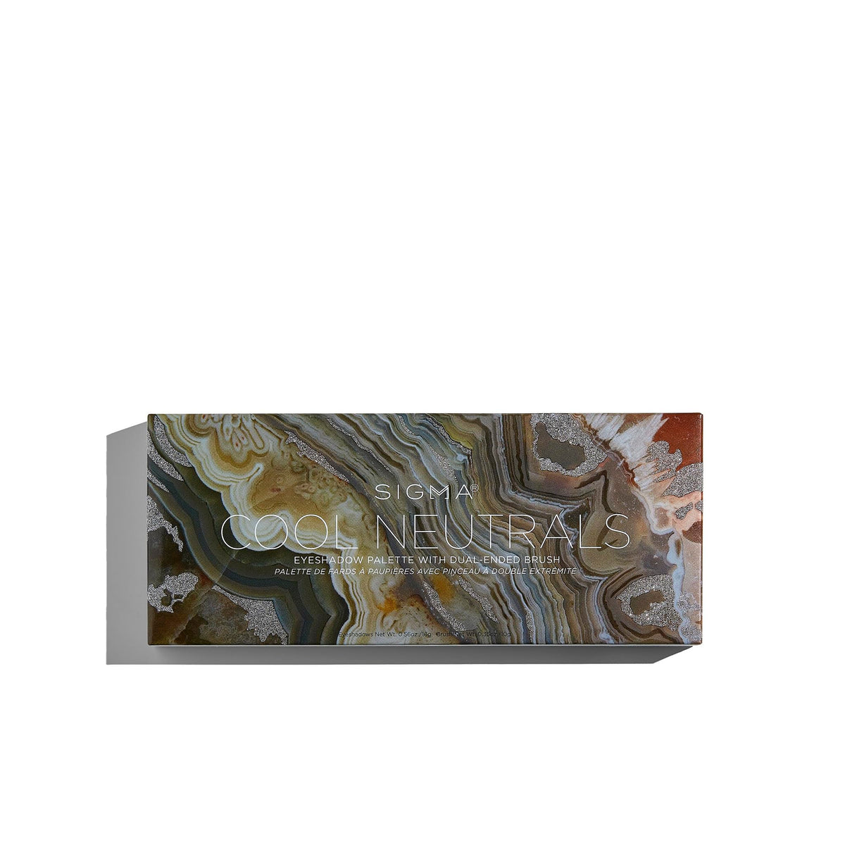 Palette Sigma Beauty Cool Neutrals avec 14 ombres froides pour regards subtils.