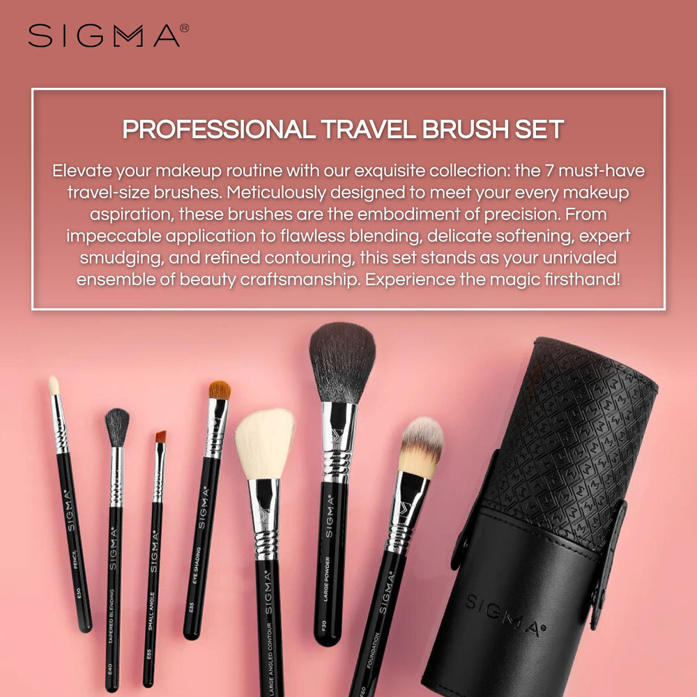 Pinceau contour Sigma Beauty pour sculpter le visage en déplacement