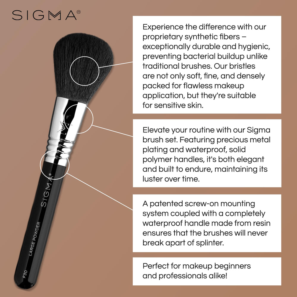 Pinceau fond de teint Sigma Beauty pour une couvrance maîtrisée en voyage