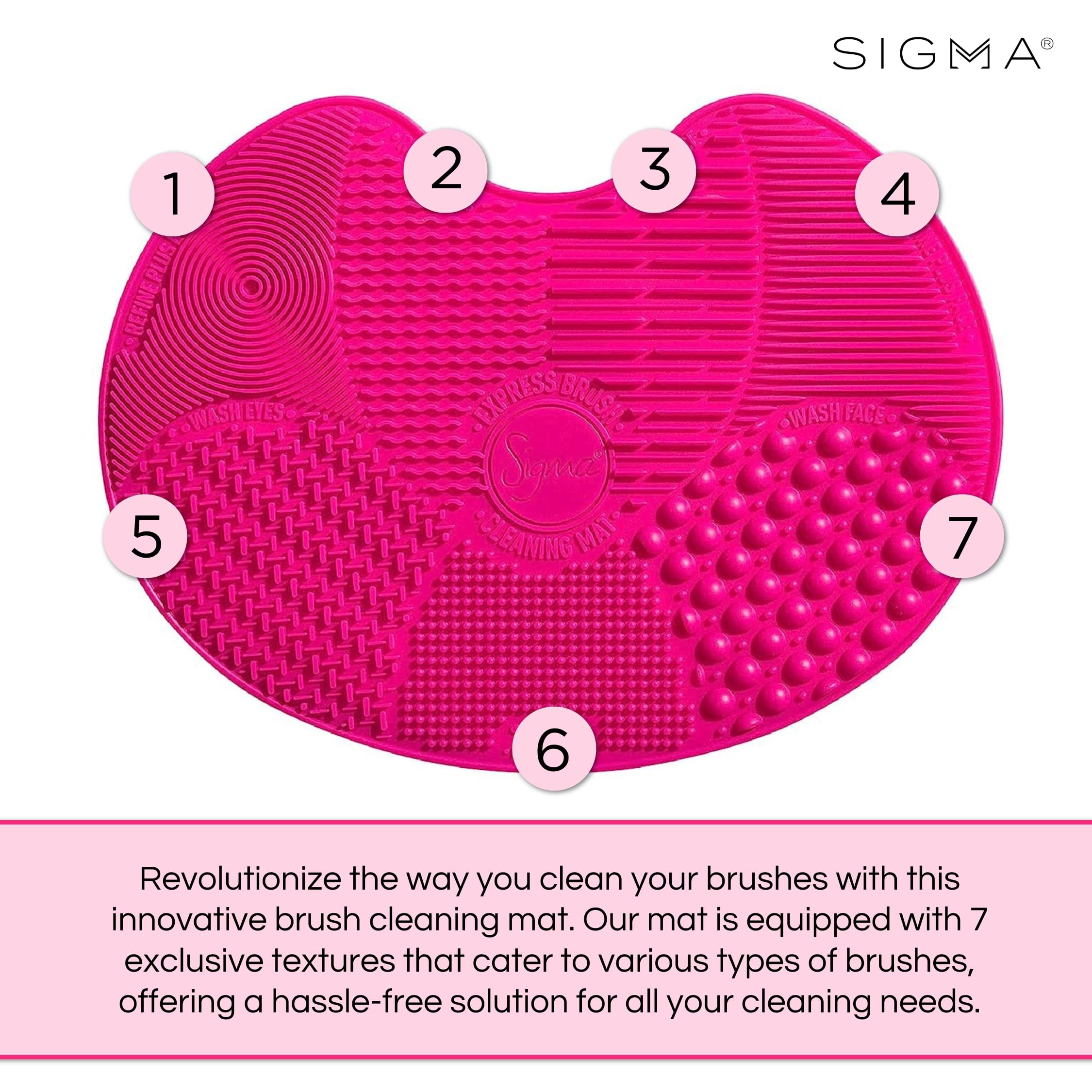 Sigma Beauty pinceaux-nettoyant spa rapide en silicone, nettoyage en douceur.