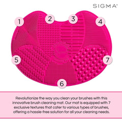Sigma Beauty pinceaux-nettoyant spa rapide en silicone, nettoyage en douceur.