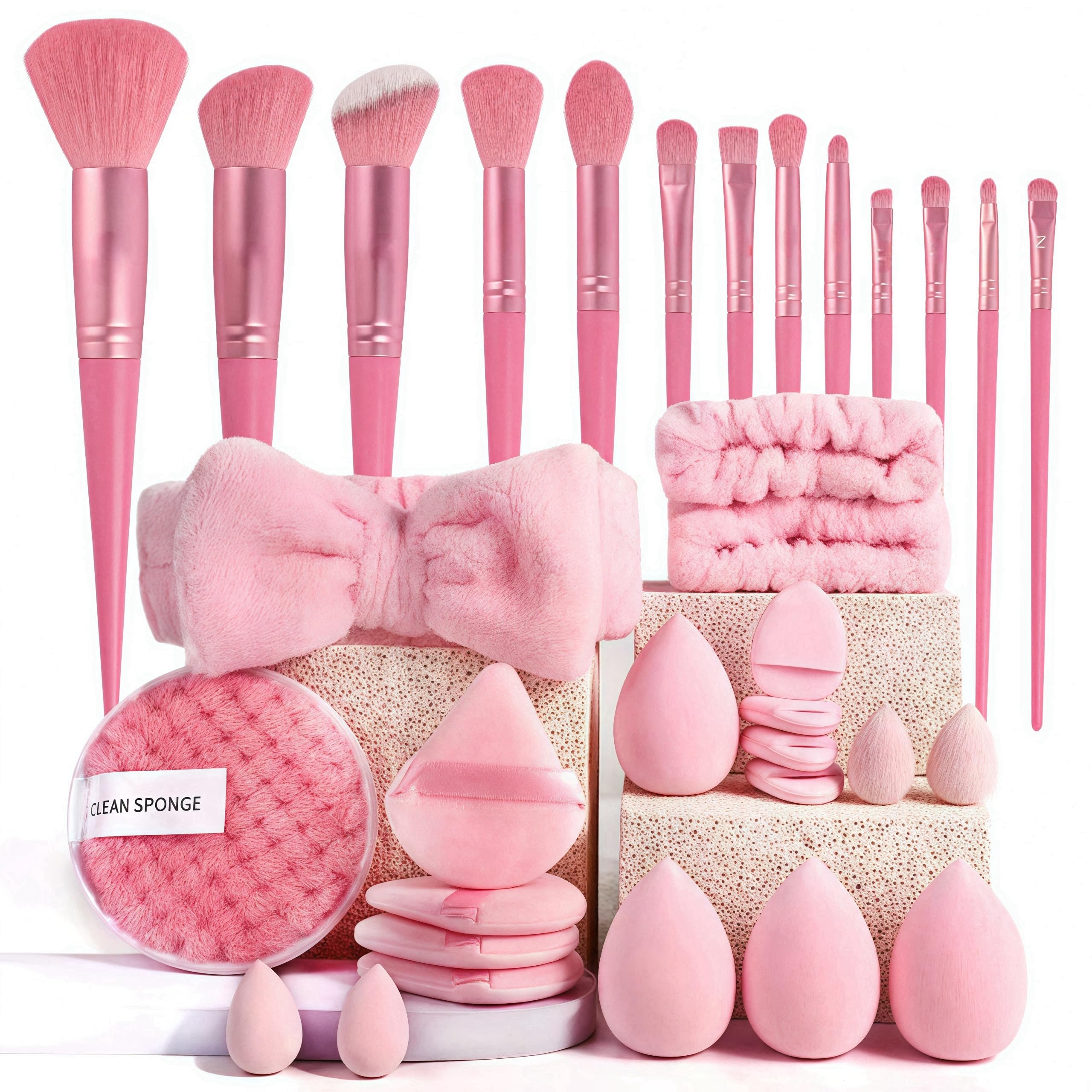 SIHIMESOLFVE ensemble pinceaux maquillage 33 pièces pour une application précise