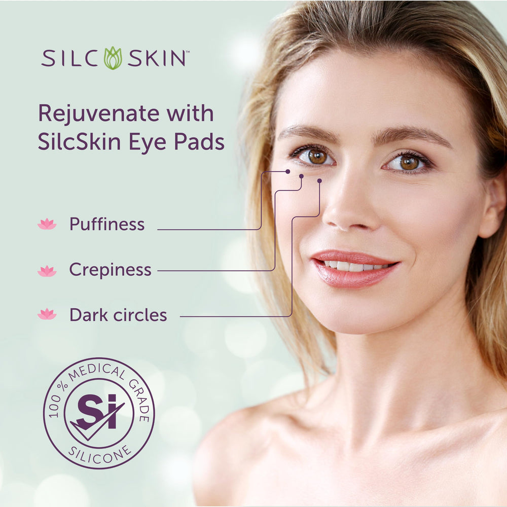 Patchs silicone Silc Skin fins pour peau délicate autour des yeux.