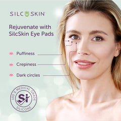 Patchs silicone Silc Skin fins pour peau délicate autour des yeux.