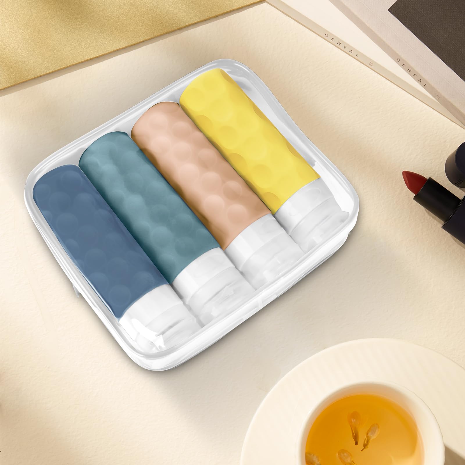 Silevoler Bouteilles Voyage Étui Toiletry Inclus, organisation pratique en voyage